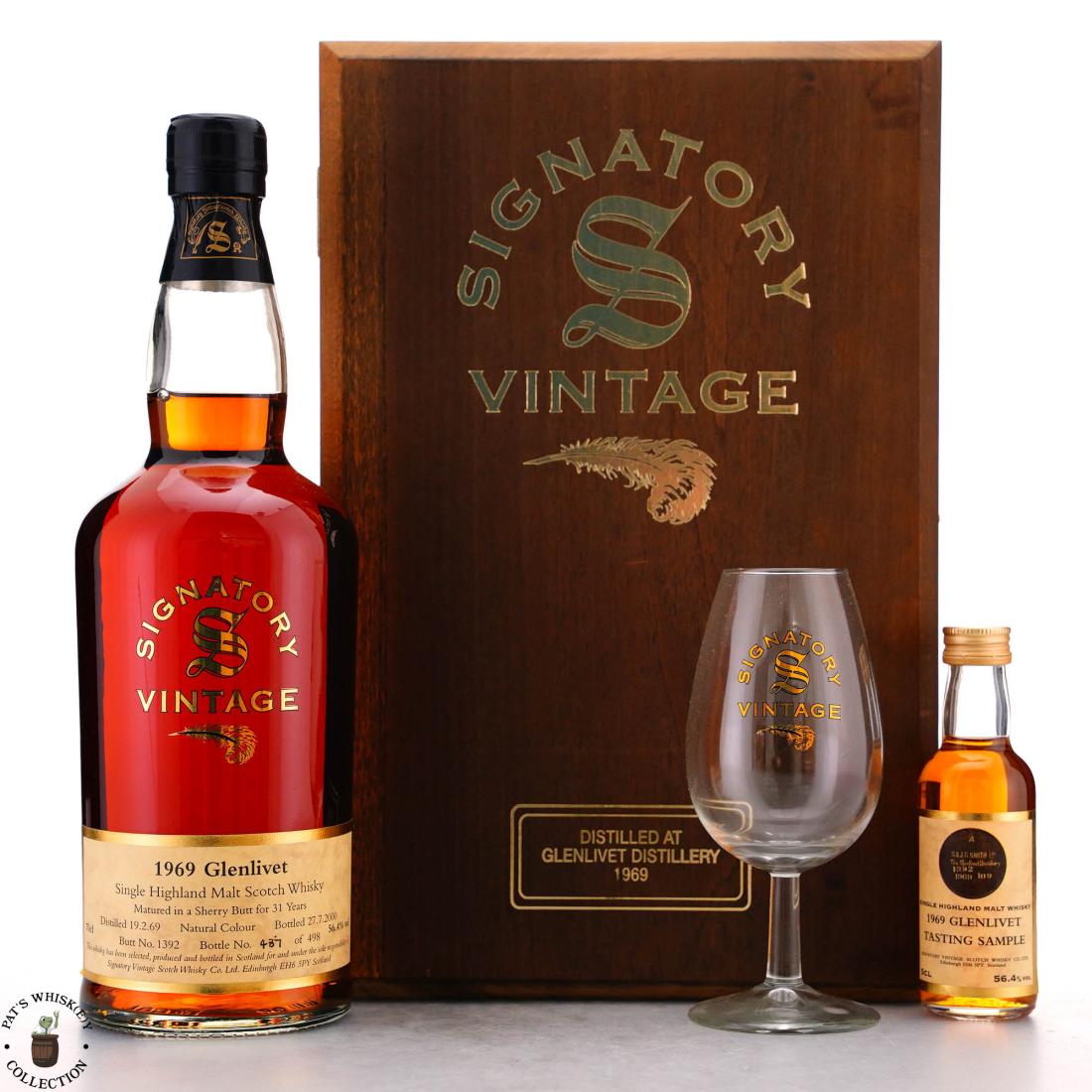 Glenlivet 1969 Signatory Vintage 31 Year Old Gift Pack Whisky